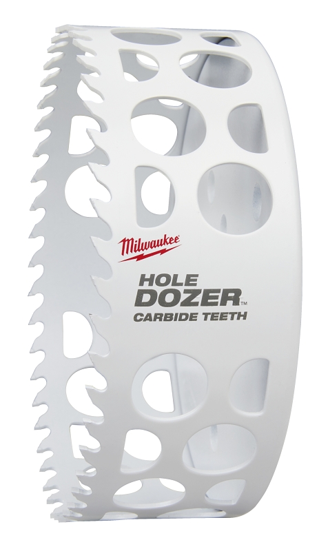 Milwaukee Hole Dozer 49-56-0748 Hole Dozer, 5 in Dia, 1.62 in D Cutting, 5/8-18 Arbor, 4 TPI, Carbide Cutting Edge