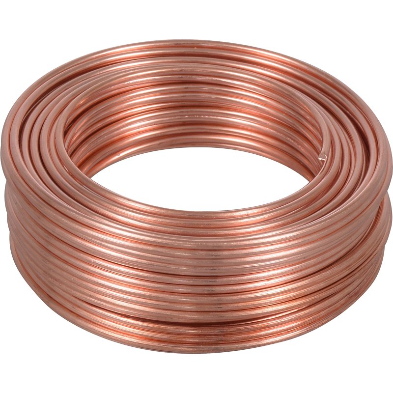 Hillman 50161 Utility Wire, 1/2 in Dia, 25 ft L, 18 ga Gauge, 35 lb Working Load, Copper