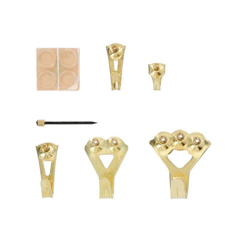 OOK 50918 Picture Hanging Kit, Steel, Gold, Brass