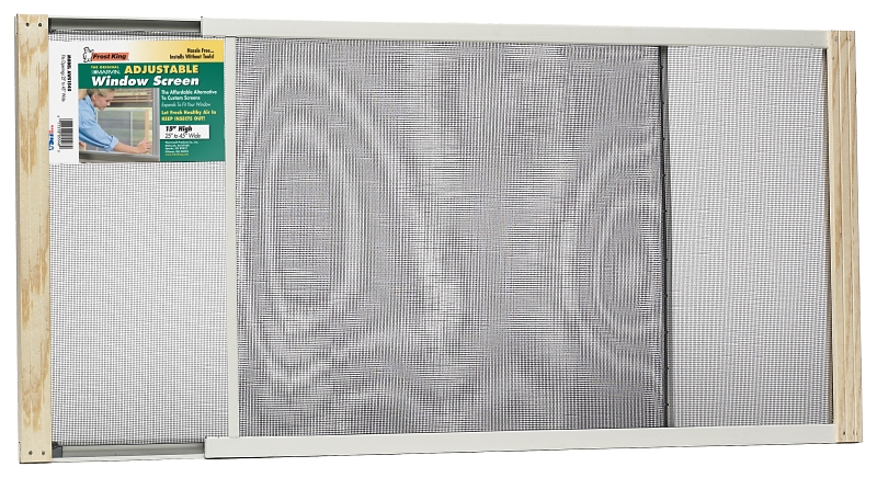 Frost King W.B. Marvin AWS1545 Window Screen, 15 in L, 25 to 45 in W, Aluminum, Tan