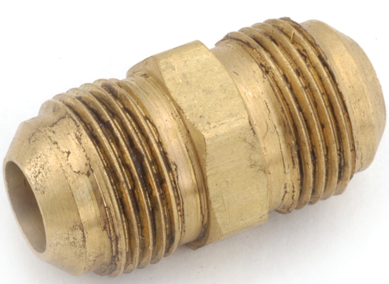 Anderson Metals 54802-06 Tube Union, 3/8 in, Flared, Brass