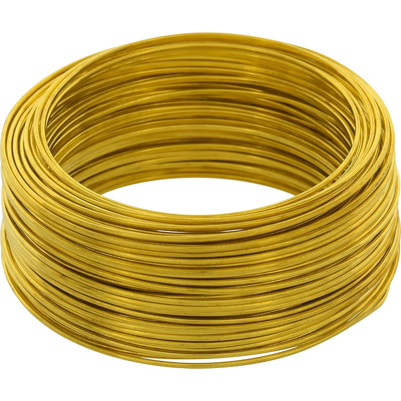 Hillman 50151 Utility Wire, 50 ft L, 20 ga Gauge, Brass