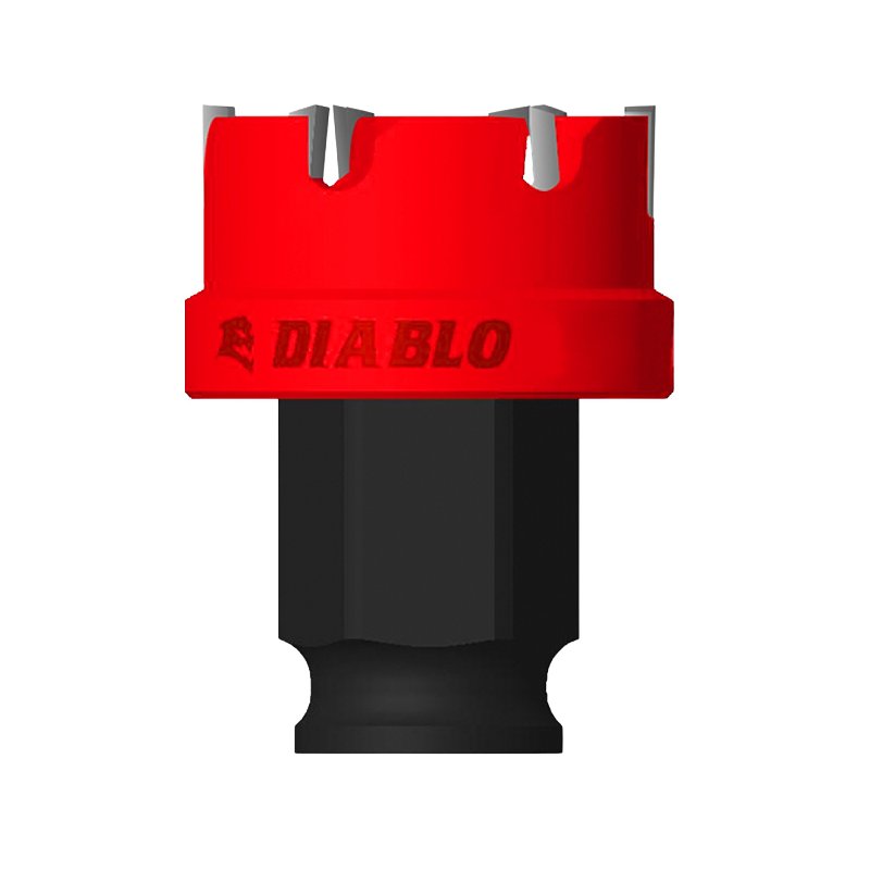 Diablo Steel Demon DHS1250CF Hole Cutter, 1-1/4 in Dia, 1/4 in D Cutting, Carbide Cutting Edge