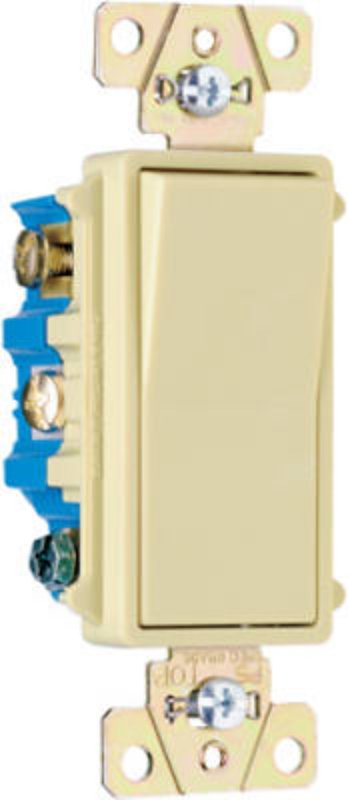 Pass & Seymour radiant TM874ICC6 Decorator Paddle Switch, 15 A, 120/277 VAC, 3-Way, Thermoplastic Housing Material