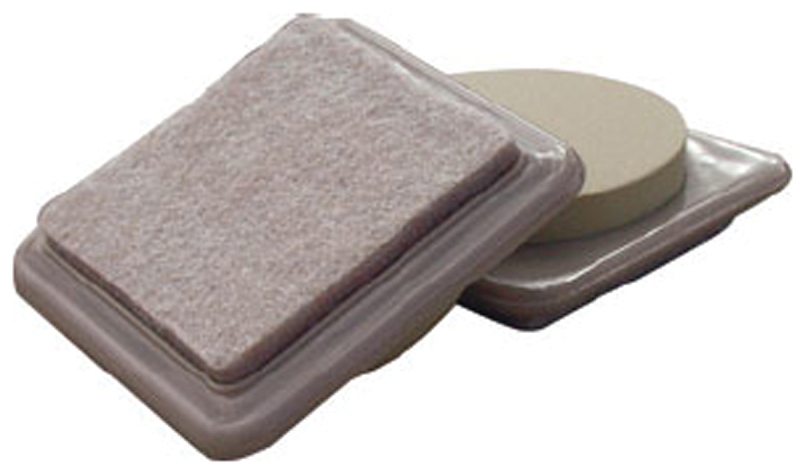 Shepherd Hardware 9369 Reusable Heavy-Duty Furniture Mover Pad, Cloth, Tan, 3 in H x 3 in W Dimensions