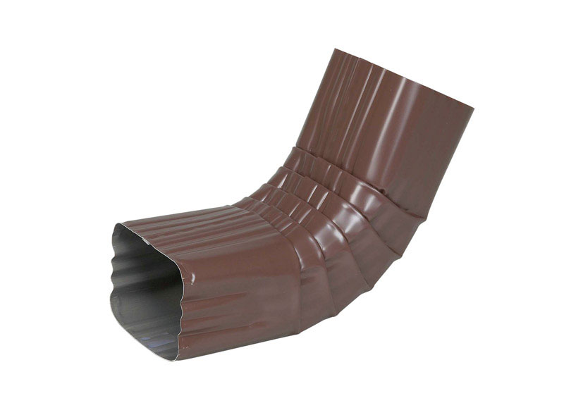 Amerimax 2 in. H X 3 in. W X 9 in. L Brown Aluminum A Downspout Elbow, Pack of 15