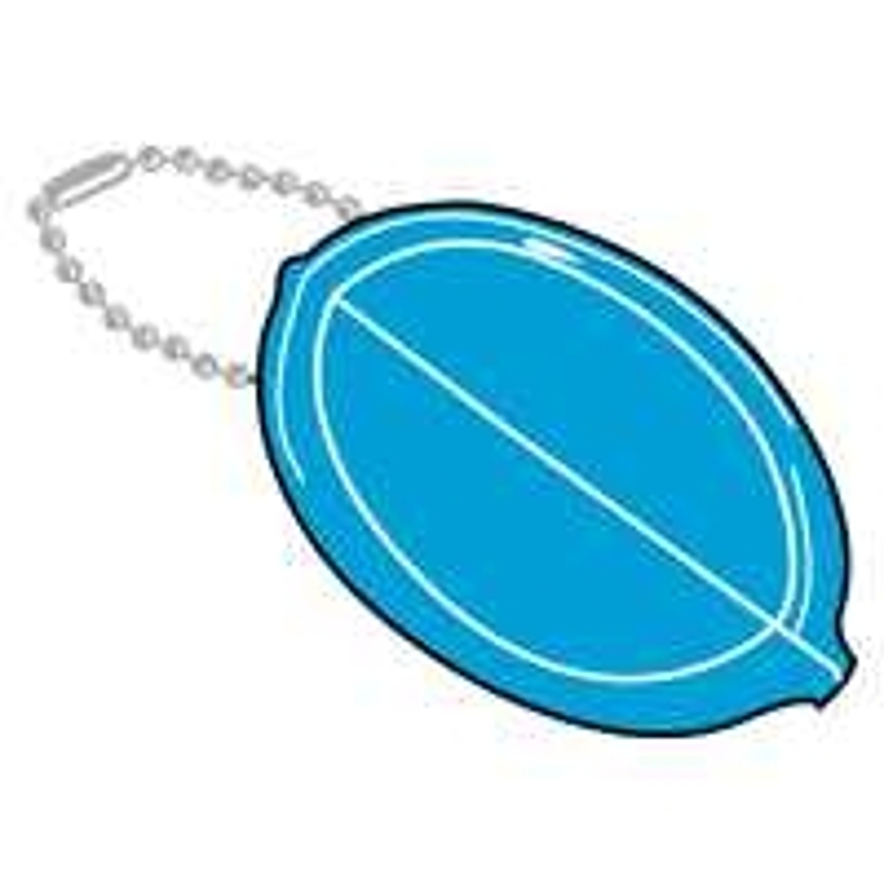 2GO KB157 Key Ring with Beaded Chain, Squeeze Coin Holder, Pack of 15
