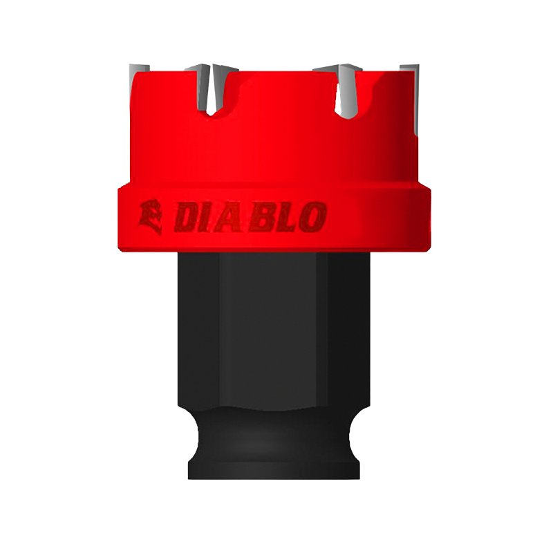 Diablo Steel Demon DHS1219CF Hole Cutter, 1-7/32 in Dia, 1/4 in D Cutting, Carbide Cutting Edge