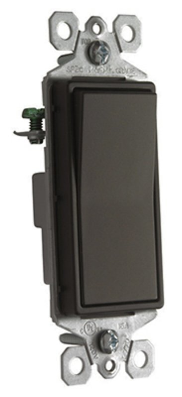 Pass & Seymour radiant TM870DBCC10 Decorator Paddle Switch, 15 A, 120/277 VAC, SPST, Thermoplastic Housing Material
