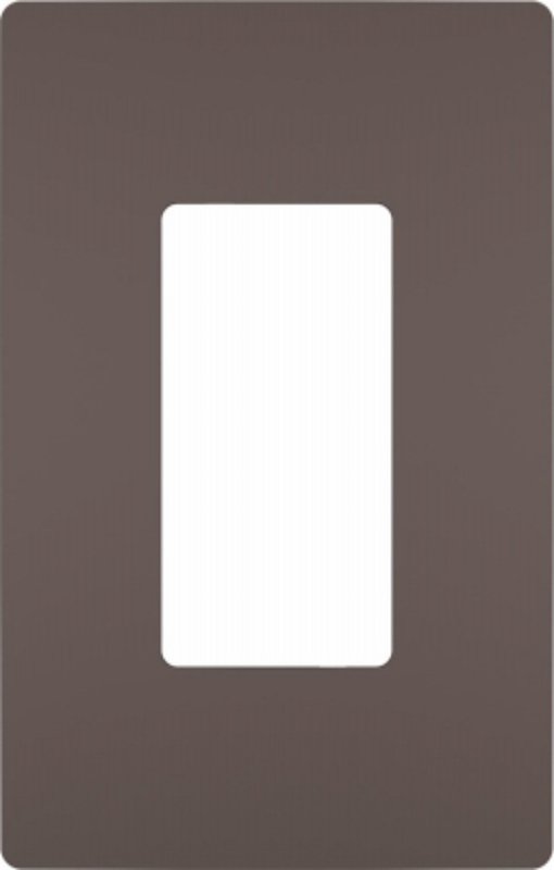 Pass & Seymour radiant Series RWP26DBCC6 Wallplate, 4-1/2 in L, 3.15 in W, 1-Gang, Polycarbonate, Dark Bronze, Metallic