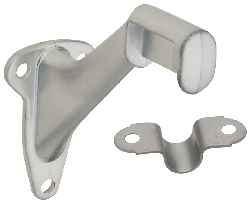 National Hardware N830-134 Handrail Bracket, 250 lb, Aluminum, Satin Chrome
