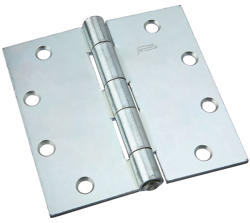 National Hardware N140-822 Utility Hinge, 5 in W Frame Leaf, 0.15 in Thick Frame Leaf, Steel, Zinc-Plated, Riveted Pin