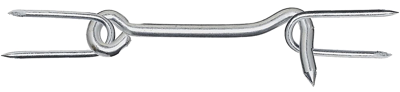 National Hardware V2102 Series N122-200 Gate Hook, 1-1/16 in Opening, 5/16 in Dia Wire, Steel, Zinc-Plated