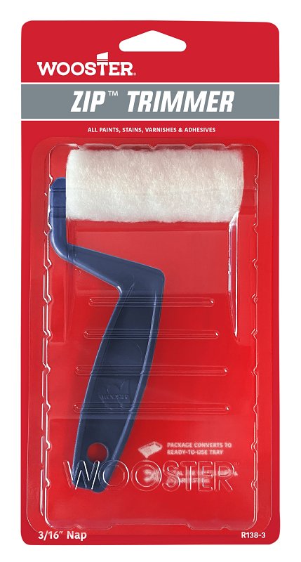 Wooster Zip R138-3 Trim Roller and Tray Kit, Smooth Surface, Fabric, 2-Piece