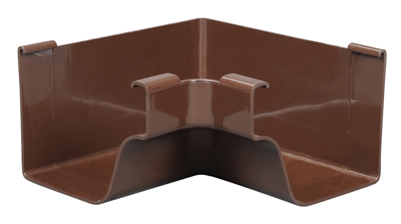 Amerimax M1504 Inside Corner, 5 in Gutter, Vinyl, Brown, Pack of 5