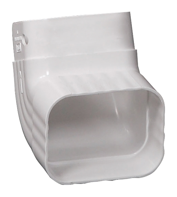 Amerimax M0727 Elbow, Vinyl, White