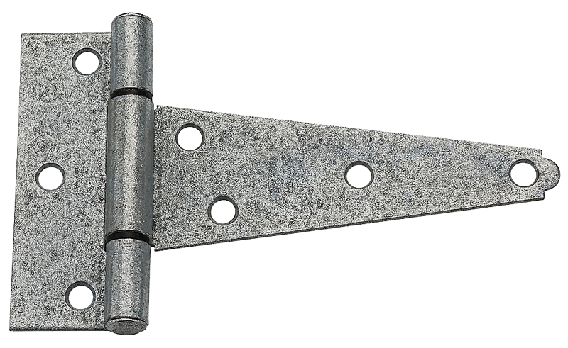 National Hardware N129-395 T-Hinge, 1-5/16 in W Frame Leaf, 5 in H Frame Leaf, Steel, Galvanized, 35 lb