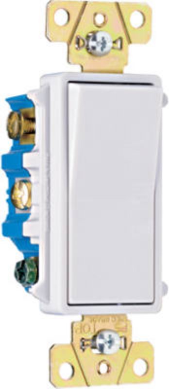 Pass & Seymour radiant TM874WCC6 Decorator Paddle Switch, 15 A, 120/277 VAC, 3-Way, Thermoplastic Housing Material