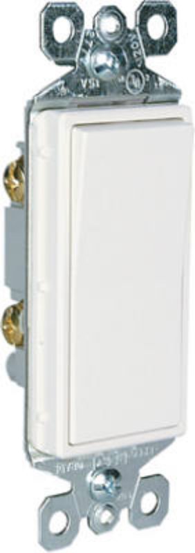 Pass & Seymour radiant TM870WCC10 Decorator Paddle Switch, 15 A, 120/277 VAC, SPST, Thermoplastic Housing Material