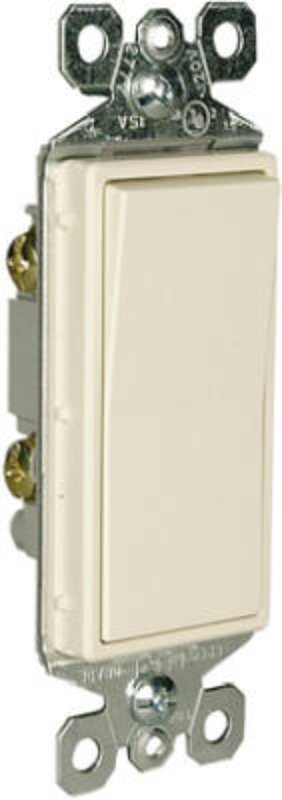 Pass & Seymour radiant TM870LACC10 Decorator Paddle Switch, 15 A, 120/277 VAC, SPST, Thermoplastic Housing Material