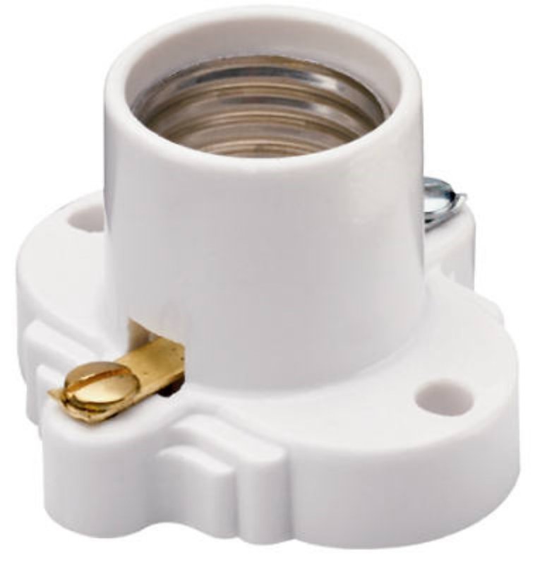 Legrand S752WCC10 Lamp Holder, 250 V, 660 W, White