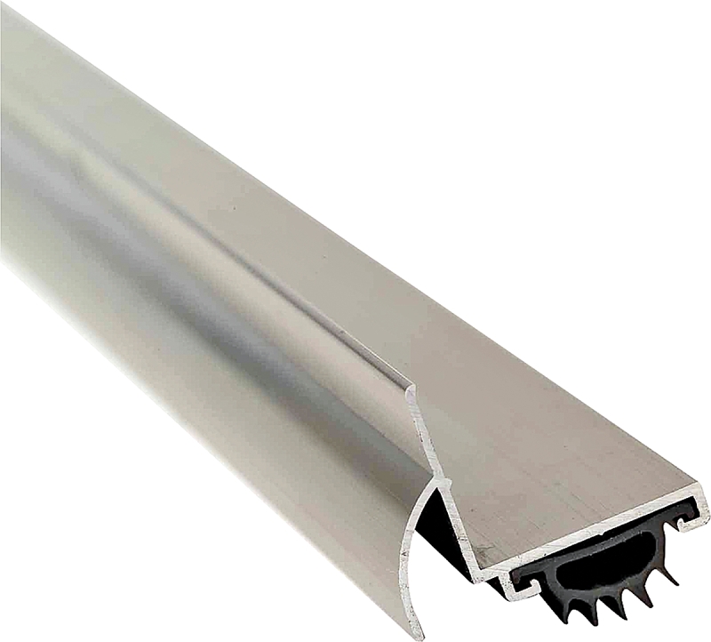 M-D DB001 Series 25706 Door Bottom with Drip Cap, 36 in L, 1-3/4 in W, 1-5/8 in H, Aluminum/Vinyl, Satin Nickel, Yes