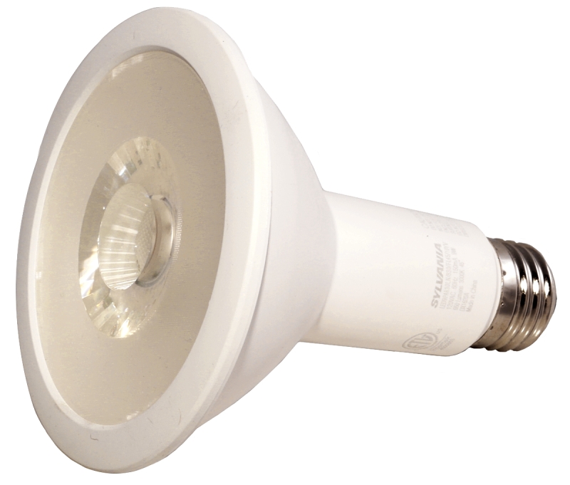 Sylvania 79280 LED Bulb, Flood/Spotlight, PAR30LN Lamp, 65 W Equivalent, E26 Lamp Base, Non-Dimmable, Clear
