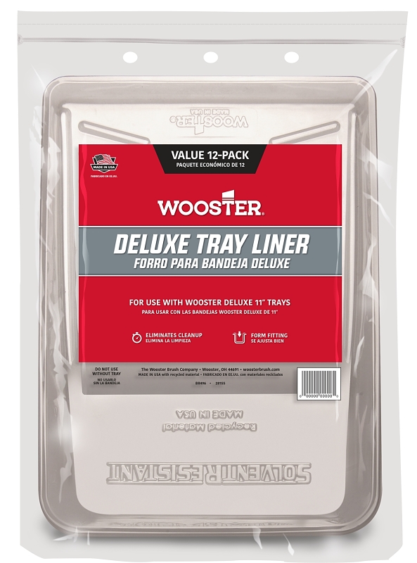 Wooster BR496-11 Deluxe Tray Liner, 1 qt Capacity, Polypropylene