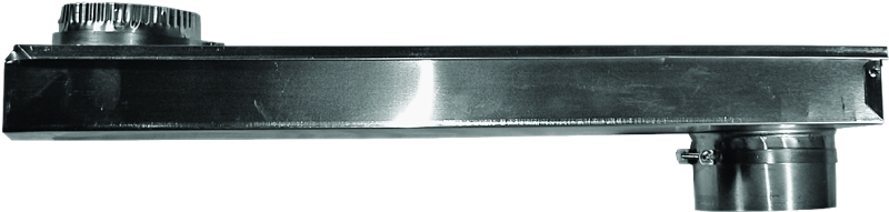 Builder's Best Zero Periscope 110172 Adjustable Dryer Vent Duct with Baffle, 23-1/2 in L, 6-1/4 in W, 23-1/2 in H