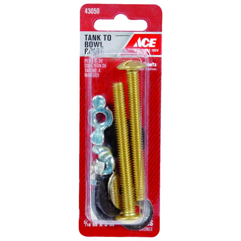 Ace Tank to Bowl Bolts Brass