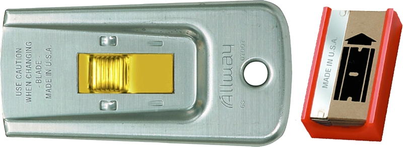 ALLWAY GS Glass Scraper, 1-Edge Blade, Steel Blade