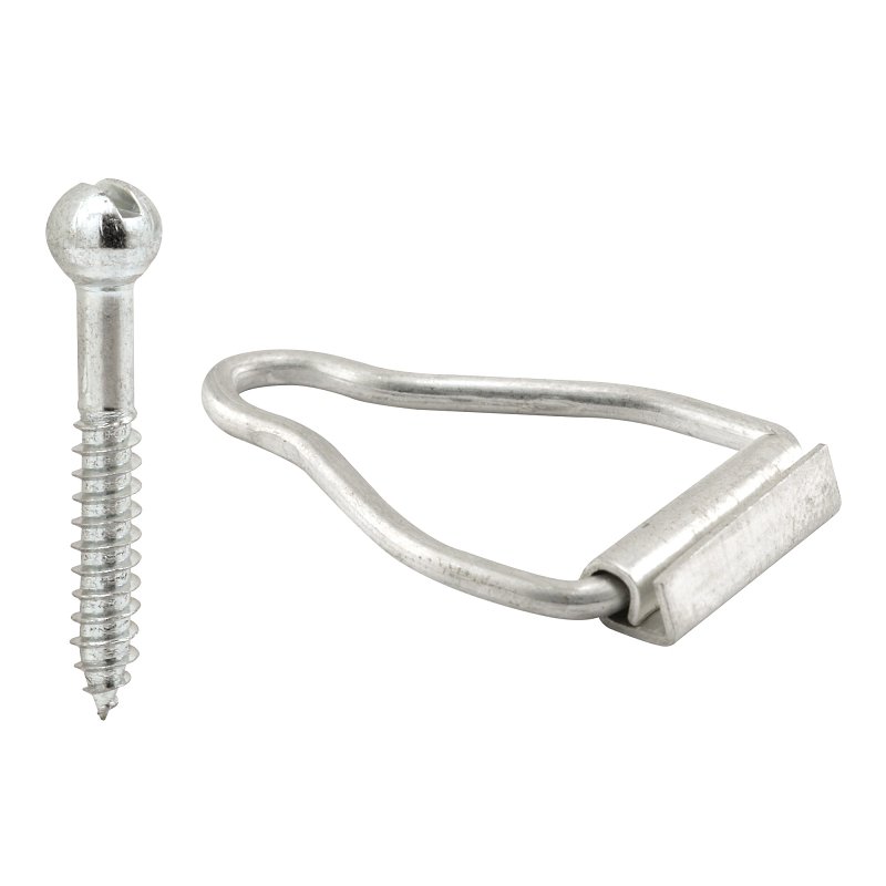 Prime-Line PL 14658 Spline Channel Bail Latch, Aluminum, Mill, Silver