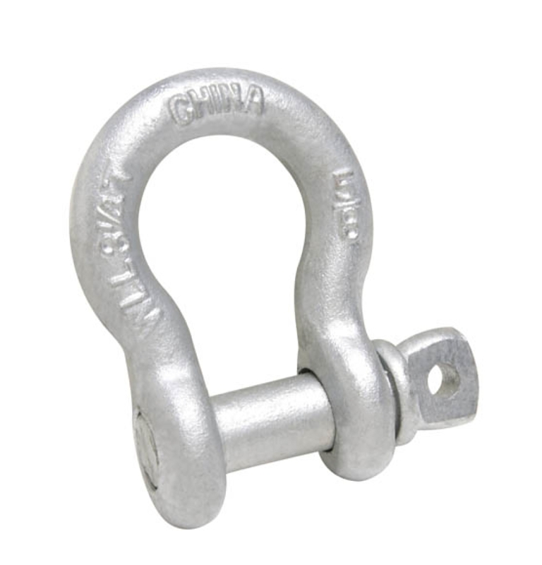 Campbell T9640635 Anchor Shackle, 3/8 in Trade, 1000 lb Working Load, 0.38 in Dia Wire, Industrial Grade, Carbon Steel
