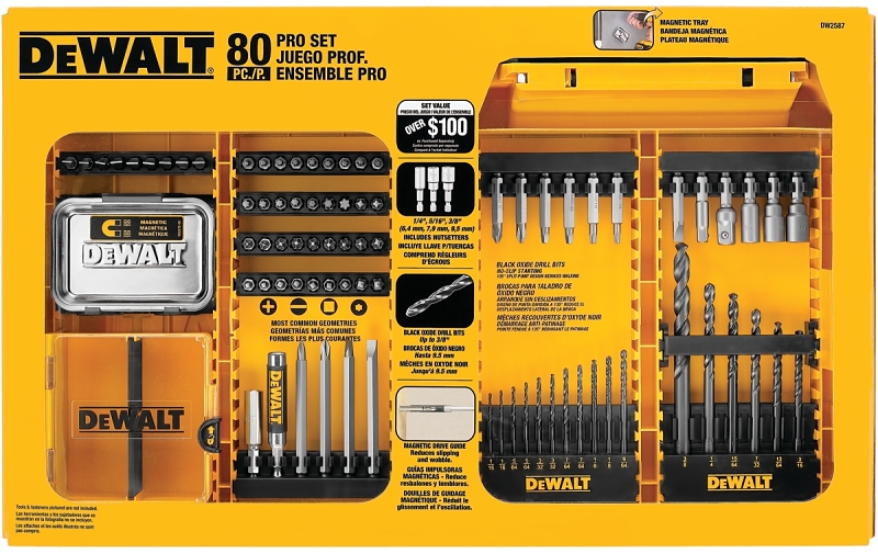 DEWALT DWAMF1280 Combination Drill and Driver Bit Set