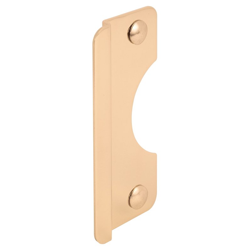 Prime-Line U 9510 Latch Shield, Steel, Brass, 6 in H, 2-5/8 in W