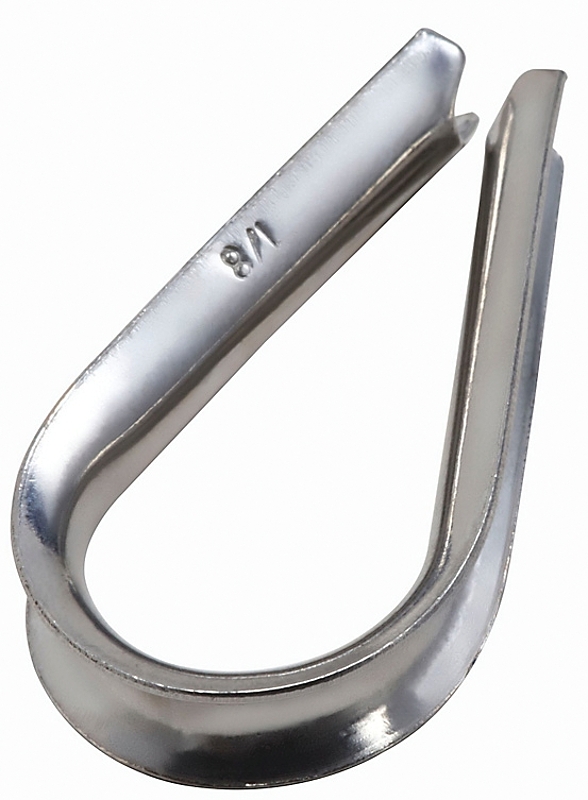 National Hardware 4232BC Series N830-305 Rope Thimble, 1/8 in Dia Cable, Stainless Steel