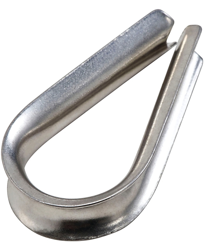 National Hardware 4232BC Series N830-307 Rope Thimble, 1/4 in Dia Cable, Stainless Steel