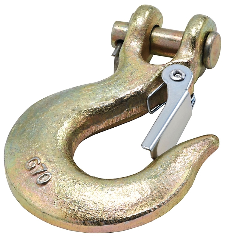 National Hardware 3256BC Series N830-319 Clevis Slip Hook with Latch, 5/16 in, 4700 lb Working Load, 70 Grade, Steel