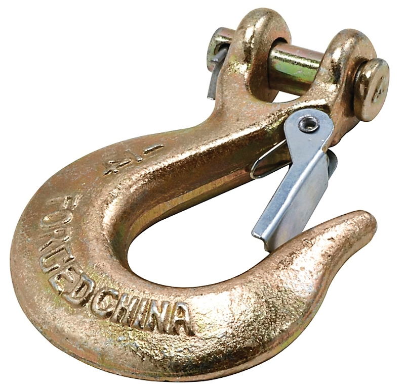 National Hardware 3256BC Series N830-315 Clevis Slip Hook with Latch, 1/4 in, 3150 lb Working Load, 70 Grade, Steel