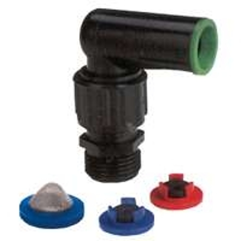Raindrip R335CT Sprinkler Riser Adapter, 1/2 in Connection, Plastic, Black