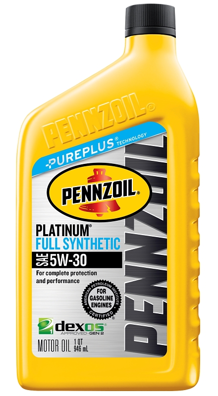 Pennzoil Platinum 550022689 Full Synthetic Motor Oil, 5W-30
