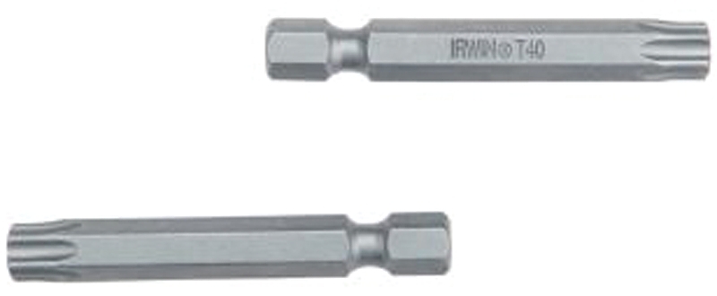 Irwin 93318 Power Bit, T10 Drive, Torx Drive, 1/4 in Shank, Hex Shank, 1-15/16 in L, Tool Steel