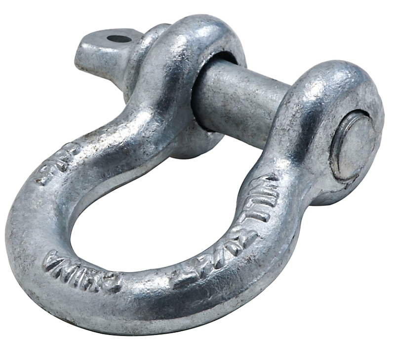 National Hardware 3250BC Series N830-310 Anchor Shackle, 5/8 in Trade, 6500 lb Working Load, Steel, Galvanized