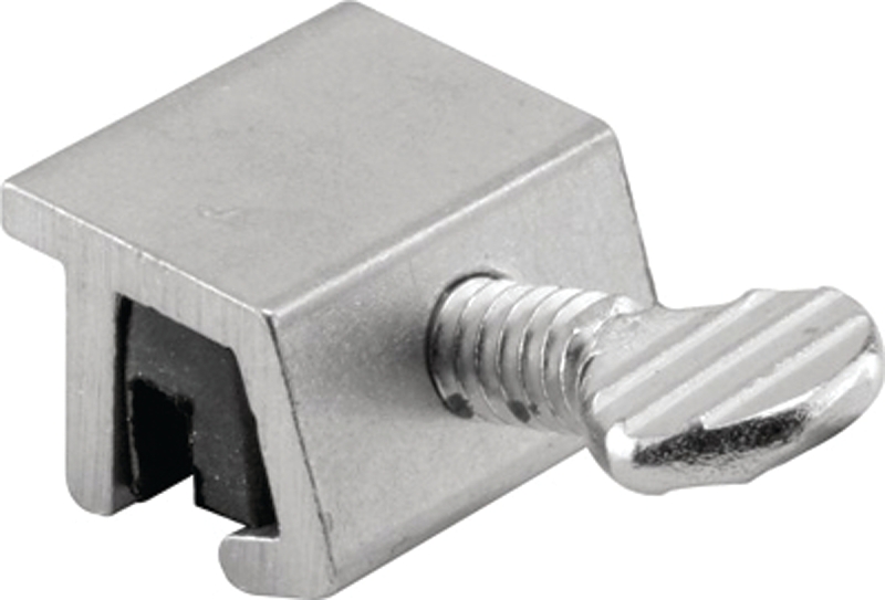 Prime-Line U 10551 Sliding Window Lock, 7/16 in L x 1/4 in W Backplate, Aluminum, Mill