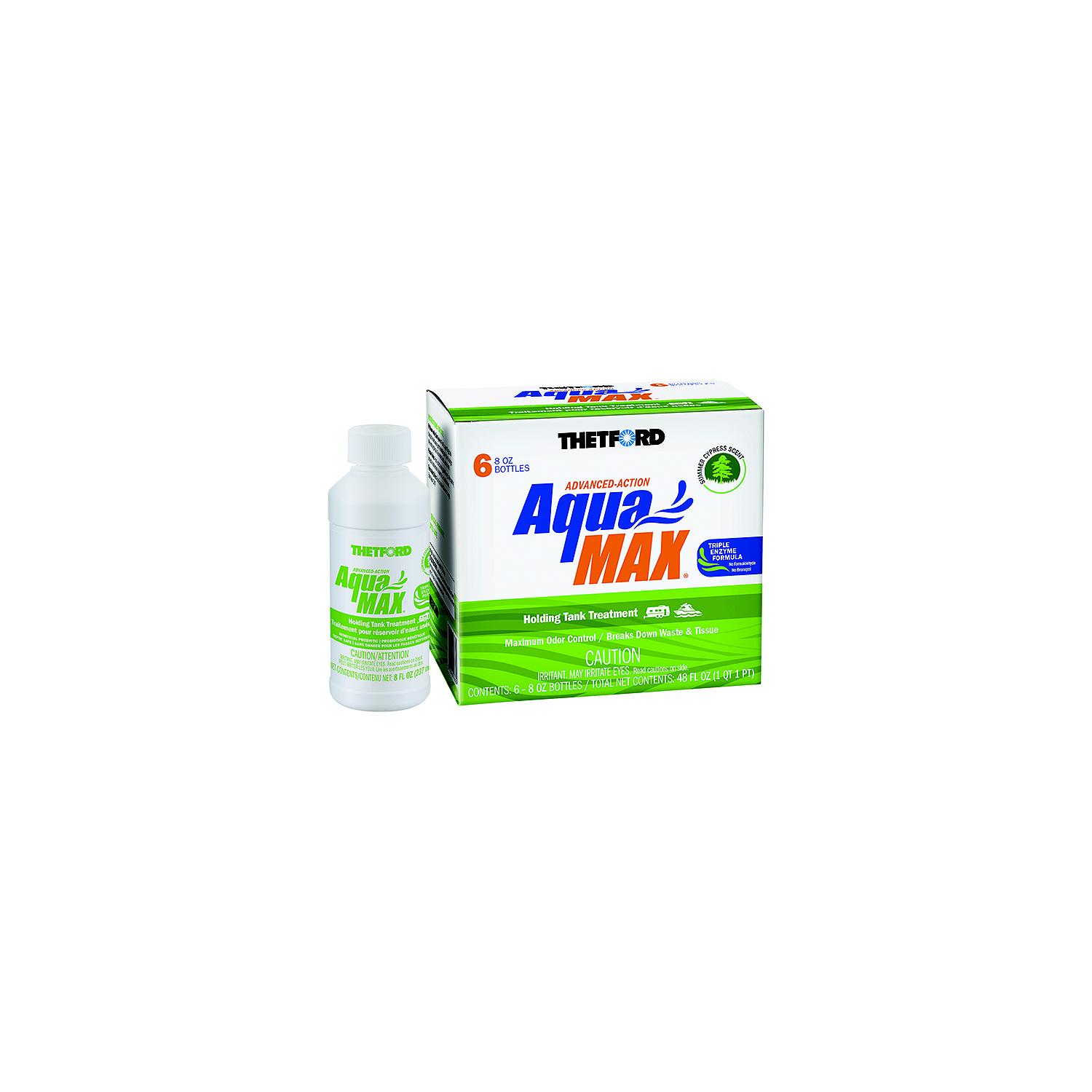 Thetford 96689 AquaMax Holding Tank Treatment, 6-Pack 8oz Liquid, Summer Cypress Sent