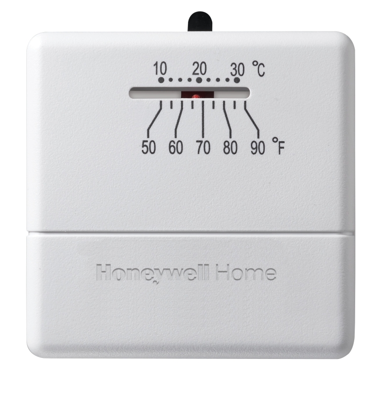 Honeywell CT30A Non-Programmable Thermostat, 50 deg F, 3.12 in W x 0.88 in D Dimensions