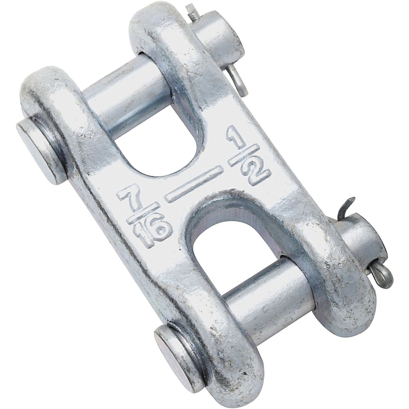 National Hardware 3248BC Series N240-895 Clevis Link, 1/2 in Trade, 9200 lb Working Load, 43 Grade, Steel, Zinc-Plated