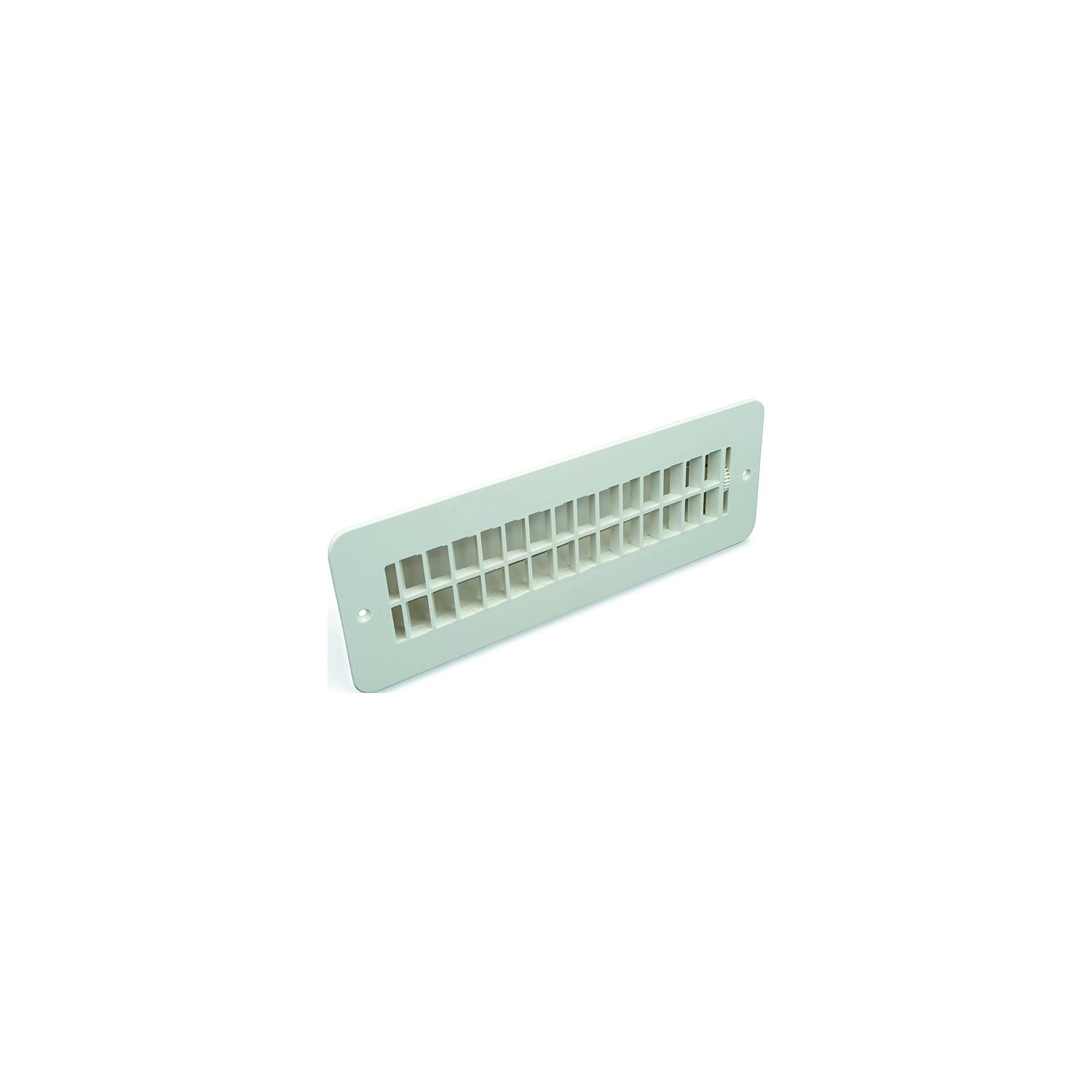 Thetford 94259 Floor Register w/Damper, Polar White