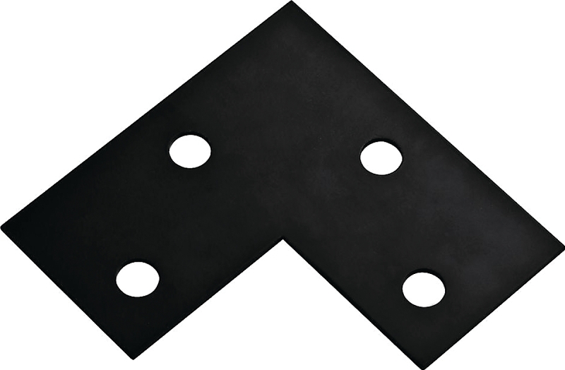 National Hardware 1176BC Series N351-506 Corner Brace, 6 in L, 3 in W, 6 in H, Steel, Powder-Coated