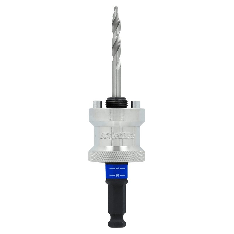 Lenox Speed Slot LXAH9912PBM Hole Saw Arbor, 1/2 in Shank, 1-1/4 to 6 in Dia Bit, Hex Shank
